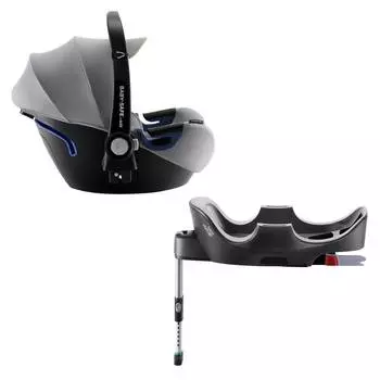 Britax Roemer Автокресло Baby-Safe2 i-Size + база FLEX Cool Flow Silver, серый