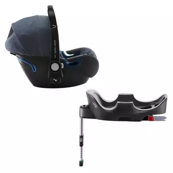 Britax Roemer Автокресло Baby-Safe 2 i-Size + база FLEX Blue Marble, синий
