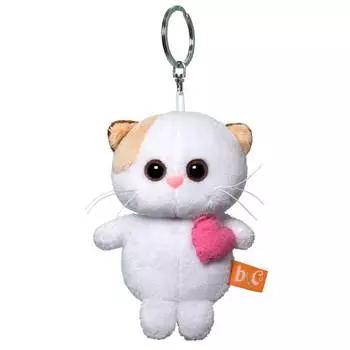 Budi Basa Брелок с мягкой игрушкой "Кошечка Ли-Ли с розовым сердцем", 12 см