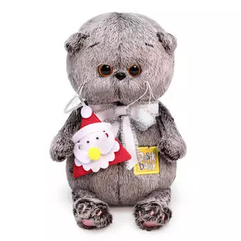 Budi Basa Мягкая игрушка Басик Baby с игрушкой Дед Мороз, 20 см