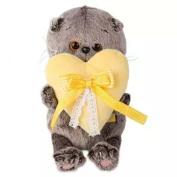 Budi Basa Мягкая игрушка Басик Baby с сердечком, 20 см
