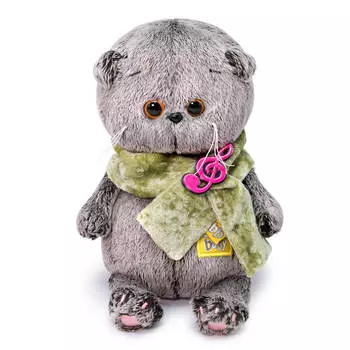 Budi Basa Мягкая игрушка Басик Baby в бархатном кашне, 20 см