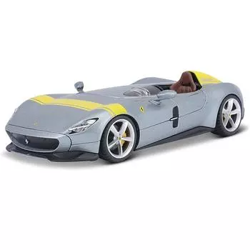 Bburago Коллекционная Машинка Феррари 1:24 Ferrari Monza SP1, серебристая