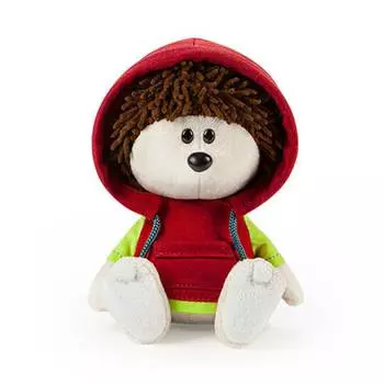 Budi Basa Мягкая игрушка Ёжик Игоша в красной толстовке, 15 см