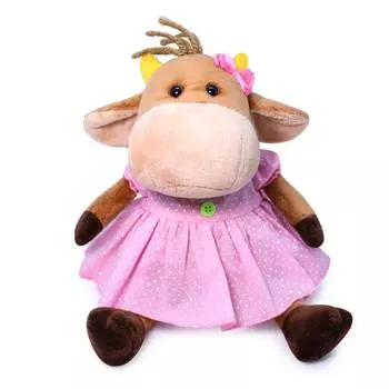 BUDI BASA Мягкая игрушка корова Герда Гуляш, 17 см