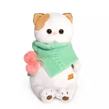 Budi Basa Мягкая игрушка Кошечка Ли-ли в бирюзовом снуде, 27 см