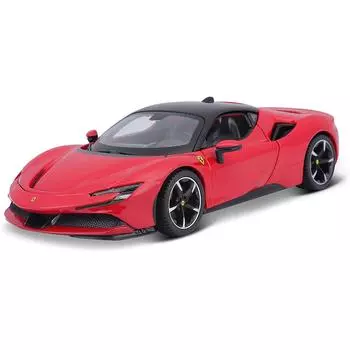 Bburago Коллекционная машинка Феррари 1:24 Ferrari SF90 Stradale, красная