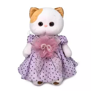 Budi Basa Мягкая игрушка Кошечка Ли-Ли в нежно-сиреневом платье, 27 см