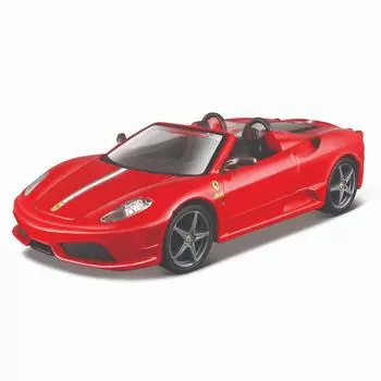Bburago Коллекционная машинка Феррари 1:32 Ferrari R&amp;P - Ferrari Scuderia Spider 16M, красная