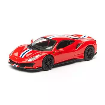 Bburago Коллекционная машинка Феррари 1:43 Ferrari 488 Pista, красный