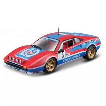 Bburago Коллекционная машинка Феррари 1:43 Ferrari Racing - 308 GTB 1982, красно-синяя