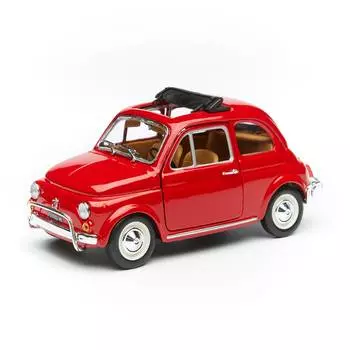 Bburago Коллекционная машинка "Fiat 500L 1968 RED 18-22099 1:24", красный