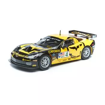 Bburago Коллекционная машинка 1:24 "RACING - Chevrolet Corvette C6R" жёлто-черный