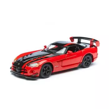Bburago Коллекционная машинка 1:24 "Dodge Viper SRT 10 ACR", красный-черный, 18-22114