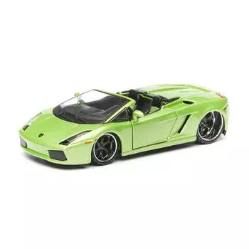 Bburago Коллекционная машинка 1:32 PLUS "Lamborghini GALLARDO SPYDER", зеленый
