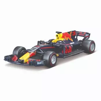 Bburago Машинка металлическая Формула-1 1:32 Red Bull Racing TAG Heuer RB13 2017 Daniel Ricciardo, черная