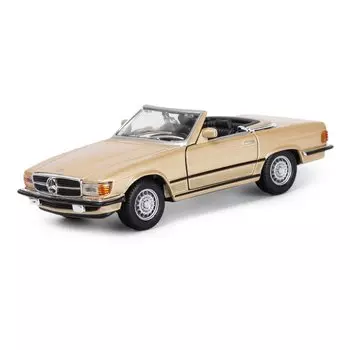 Bburago Машинка металлическая Mercedes-Benz 450 SL, 1:32, бронза