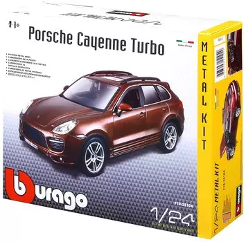 Bburago машинка сборная 1:24 "Porsche Cayenne Turbo - Metallic" коричневый
