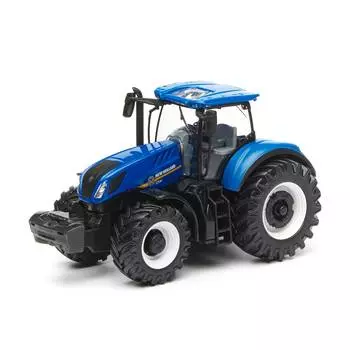 Bburago Модель трактора Farm Tractor - Holland T7.315, 1:32, синий