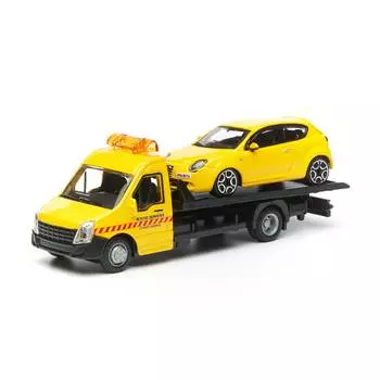 Bburago "Коллекционная машинка-эвакуатор BB 18-31400 1:43 STREET FIRE FLATBED TRANSPORT, Жёлтый"