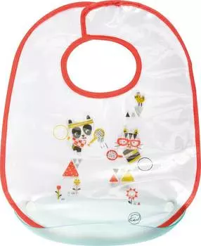 Bebe Confort Нагрудник непромокаемый "Sport" с пластиковым кармашком, 4+ мес.