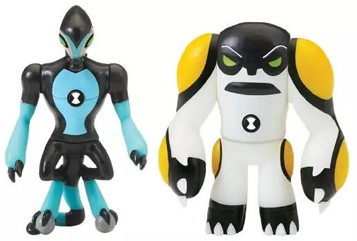 Ben 10 Набор из 2 разборных фигурок и ключа (Молния и Ядро)