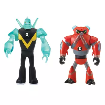 Ben 10 Набор из 2 разборных фигурок и ключа (Алмаз и Водохлёст)