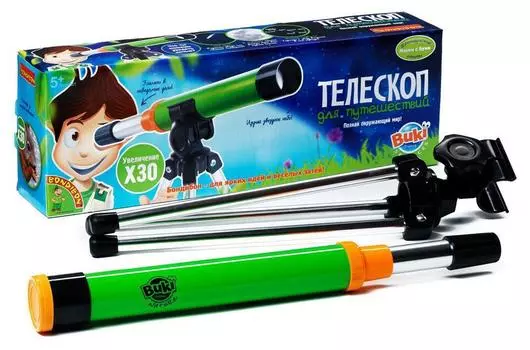Bondibon Телескоп "Французские опыты Науки с Буки - Телескоп для путешествий"