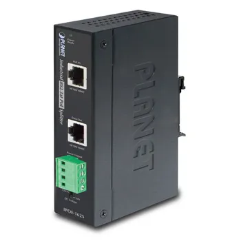 Сплиттер PoE Planet IPOE-162S IP30, Industrial 802.3at High Power PoE Splitter - 12V & 24V (-40 to 75 C)