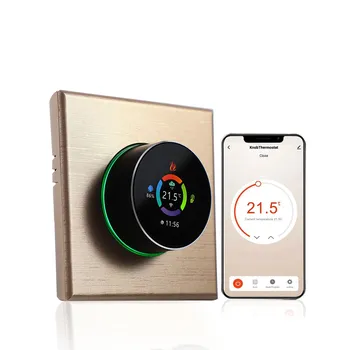 Умный термостат Wi-Fi, регулятор температуры, еженедельная программируемая кнопка управления/мобильное приложение/голос Water&Gas Boiler белый