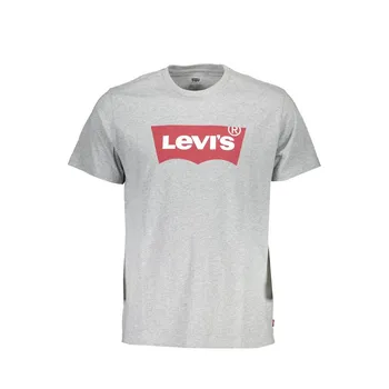 Коричневая хлопковая мужская футболка LeviS