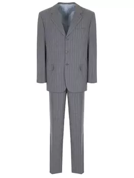 Костюм шерстяной в полоску BRIONI