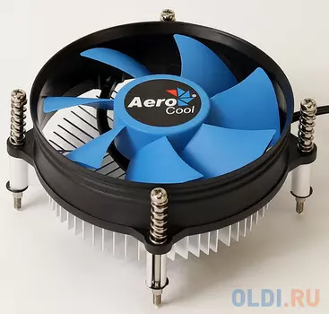 Кулер Aerocool BAS-B9 , INTEL, TDP 90W, OEM, screws, 95x95x57mm, 3-pin, 2300rpm, LGA 1150/1151/1155/1156
