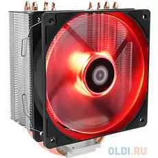 Кулер CPU ID-Cooling SE-224M-Red (универсальный, 150W, 16-31.5 dB, 900-2000 rpm, 120мм, 4pin, медь+алюминий, красная под