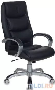 Кресло руководителя Бюрократ CH-S840N/BLACK черный искусственная кожа (пластик серебро)