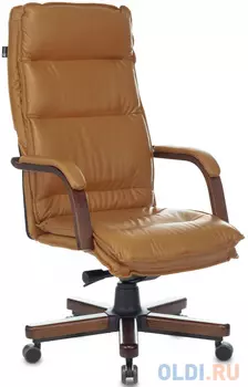 Кресло руководителя Бюрократ T-9927WALNUT горчичный