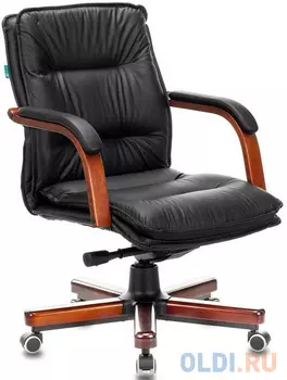 Кресло руководителя Бюрократ T-9927WALNUT-LOW чёрный