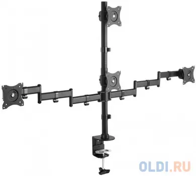 Кронштейн для мониторов Arm Media LCD-T16 Для 4-Х 10"-32", max 4x10 кг, 5 ст свободы, поворот на штанги 360°, высота штанги 450мм, maxVESA10