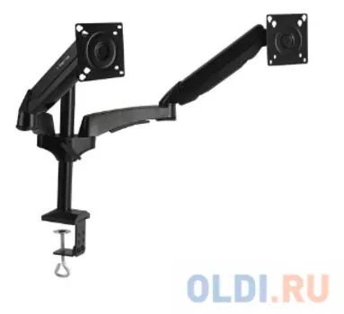 Кронштейн для мониторов Kromax OFFICE-12 Back, для 2-х LCD/LED мониторов 15"-32", max 12 кг, 6 ст свободы, наклон ±45°, поворот 360°