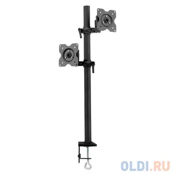 Кронштейн для мониторов Kromax OFFICE-5 Grey, для 2-х LCD мониторов 13"-32", 5 ст. свободы, 3D вращение, VESA 75/100, max 2х6 кг