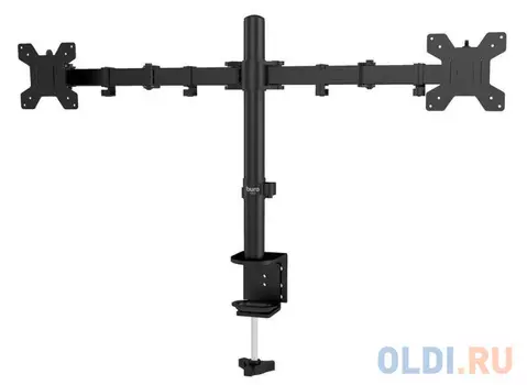 Кронштейн для мониторов ЖК Buro M052 черный 15"-32" макс.8кг крепление к столешнице поворот и наклон
