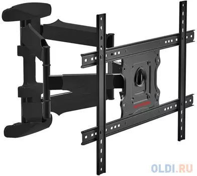 Кронштейн для телевизора Arm Media COBRA-60 черный 32"-65" макс.45кг настенный поворотно-выдвижной и наклонный