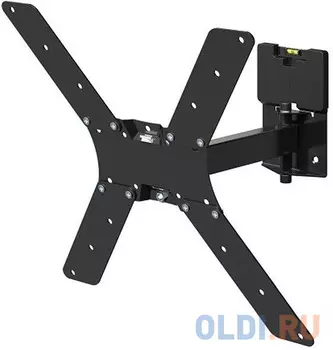 Кронштейн для телевизора Holder LCD-5520-B черный 32"-55" макс.45кг настенный поворотно-выдвижной и наклонный
