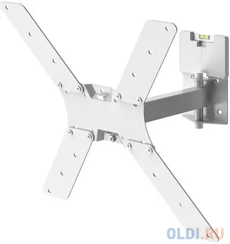 Кронштейн для телевизора Holder LCD-5520-W белый 32"-55" макс.45кг настенный поворотно-выдвижной и наклонный