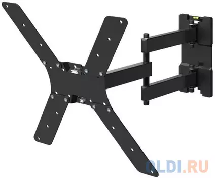 Кронштейн для телевизора Holder LCD-5566-B черный 32"-55" макс.45кг настенный поворотно-выдвижной и наклонный