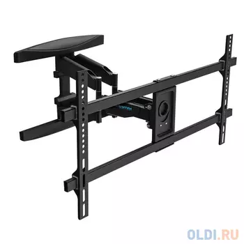 Кронштейн Kromax ATLANTIS-65 black, настенный, для TV 40"-90", max 45 кг, 4 ст св., нак. ±12°, пов. 180°, от ст. 60-500 мм, max VESA 800x40