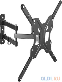 Кронштейн для телевизора Ultramounts UM 905 черный 23"-55" макс.30кг настенный поворотно-выдвижной и наклонный