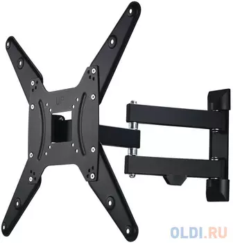 Кронштейн HAMA H-118103 черный для ЖК ТВ 32"-65"настенный поворот и наклон VESA 400x400 до 25кг