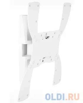 Кронштейн Holder LCDS-5019 белый для ЖК ТВ 10-37" настенный от стены 105мм наклон +15° поворот 40° до 30кг