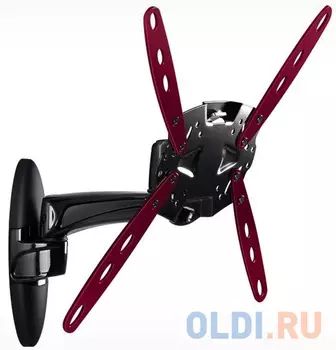 Кронштейн Holder LCDS-5025 черный для ЖК ТВ 26-60" VESA 340х120 настенный от стены 310мм наклон +15°/-25° поворот 270° до 50кг